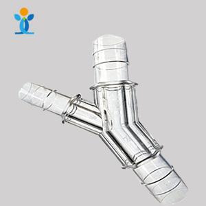 30 mm transparent plastic medical tee 30 mm transparent plastic medical tee